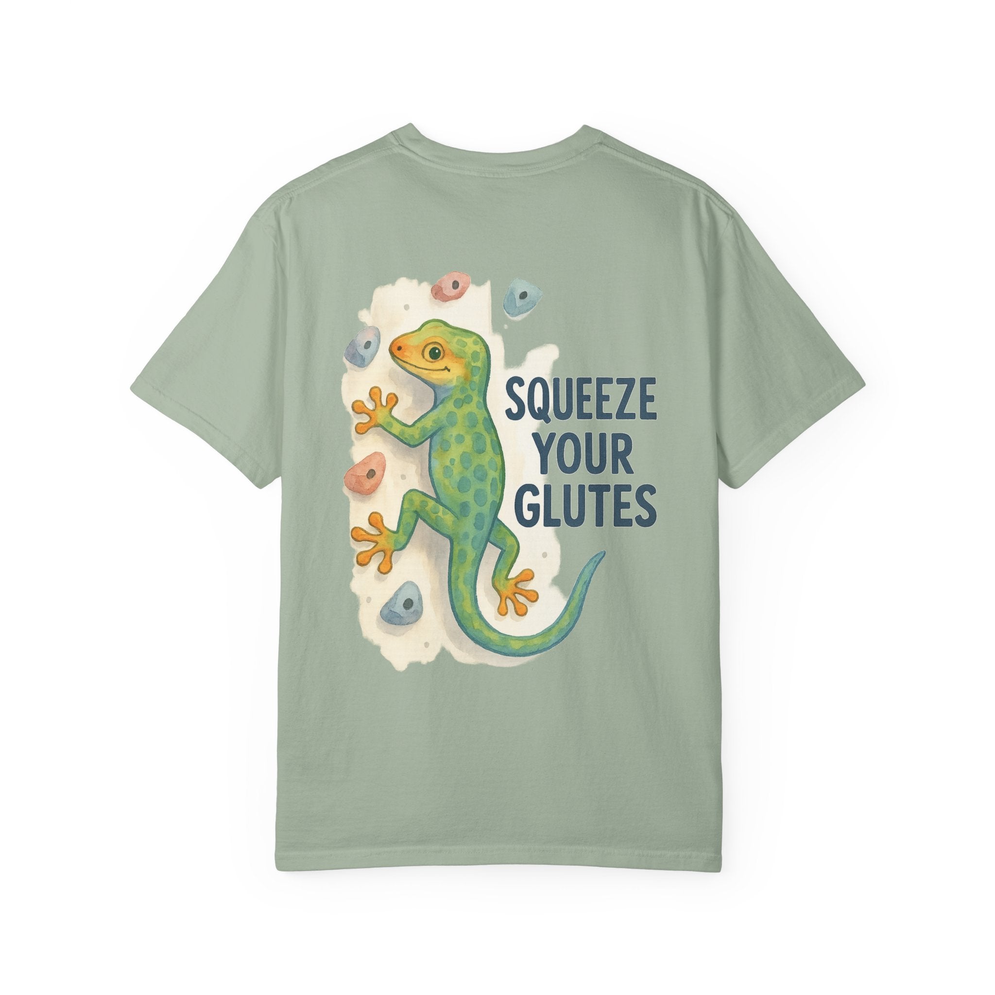 Funny Climbing T-Shirt - "Squeeze Your Glutes" Graphic Tee