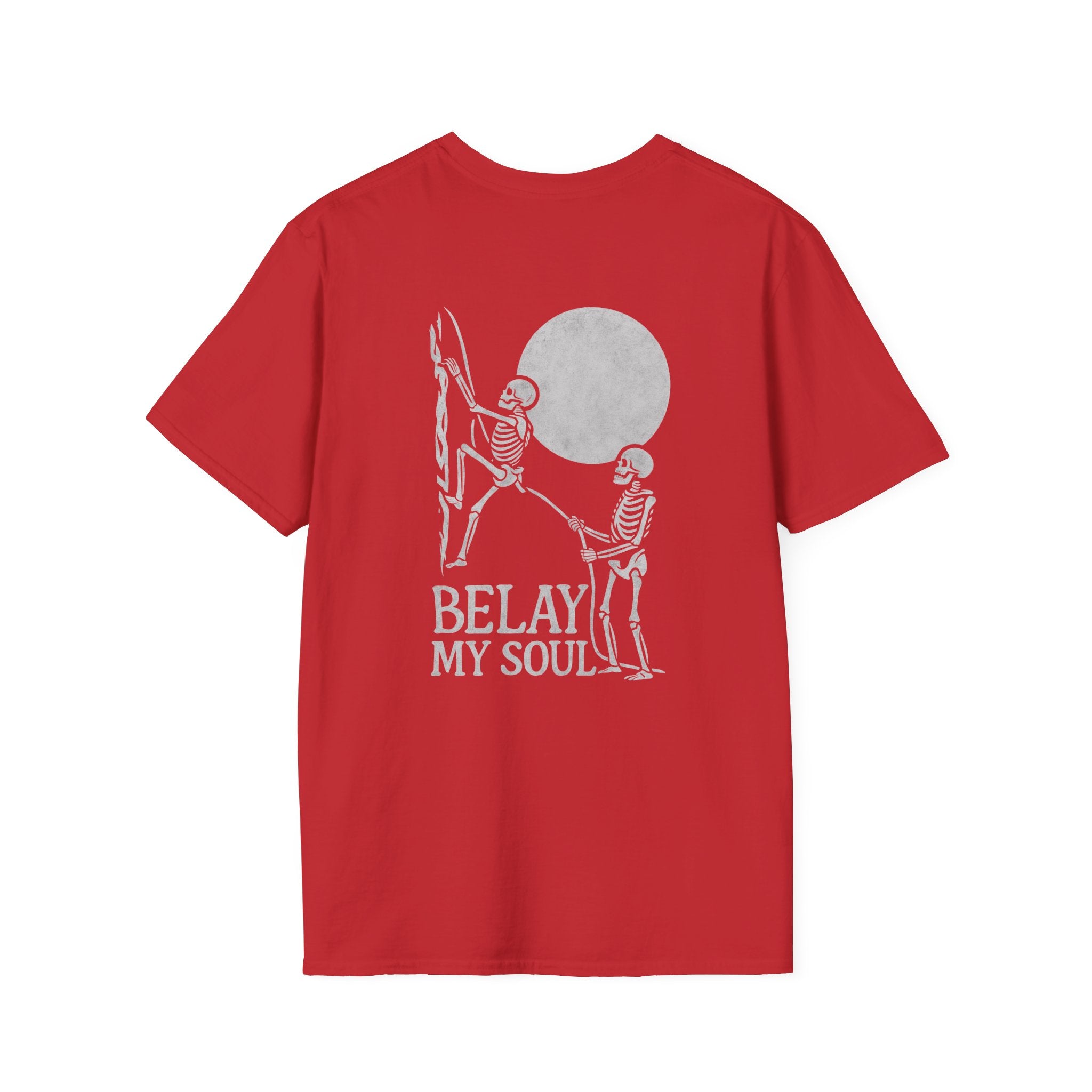 Belay My Soul, Skeleton, Dark, T-Shirt
