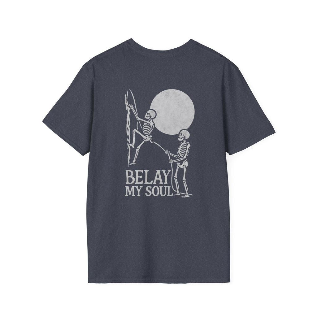 Belay My Soul, Skeleton, Dark, T-Shirt
