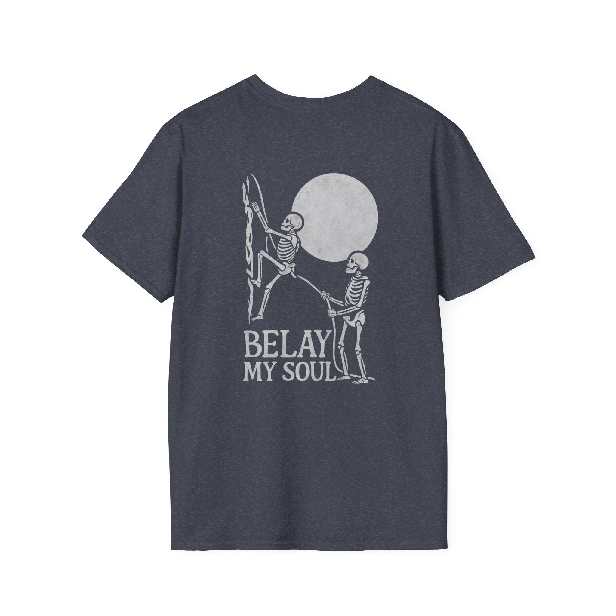 Belay My Soul, Skeleton, Dark, T-Shirt