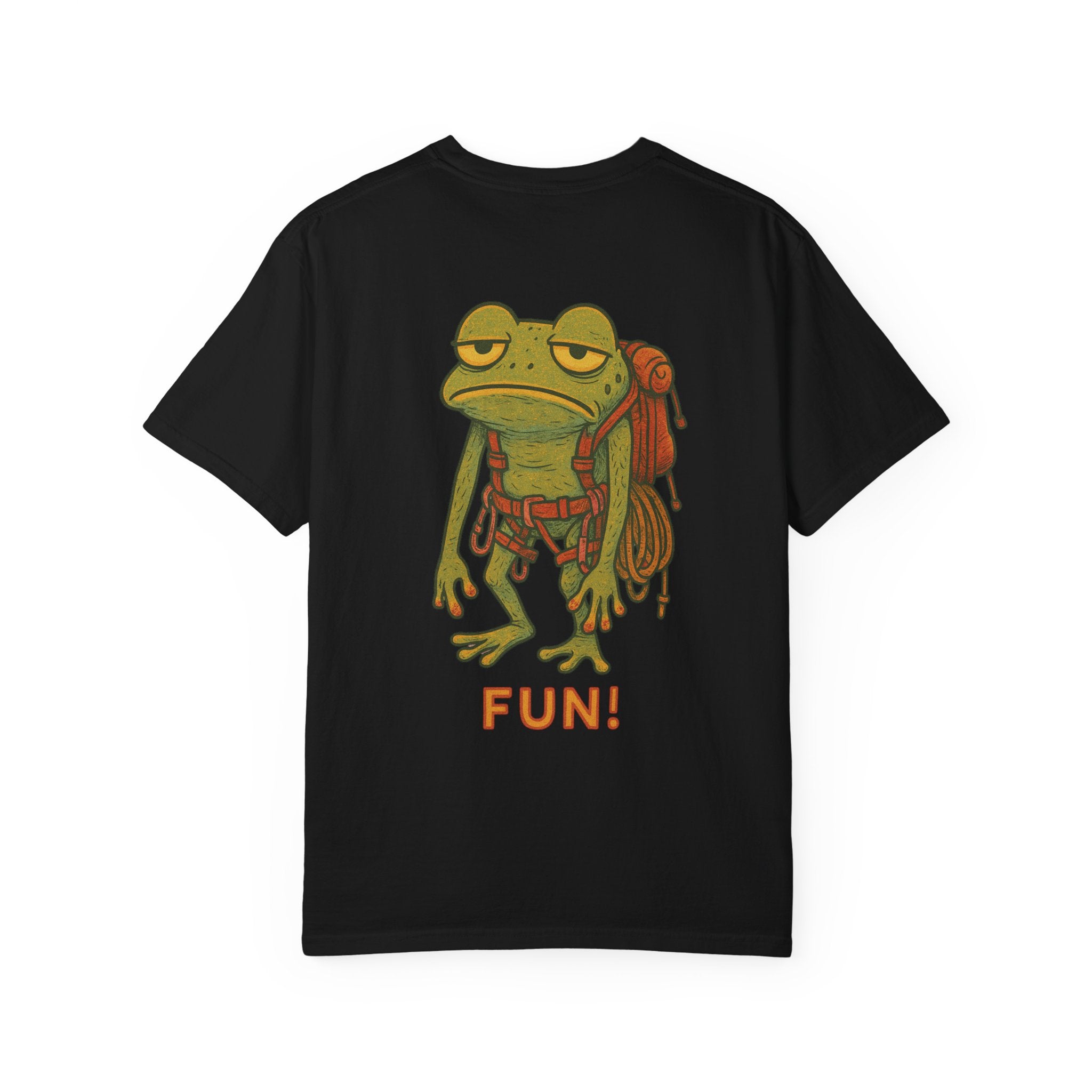 Funny Climbing Unisex T-Shirt with Frog Design