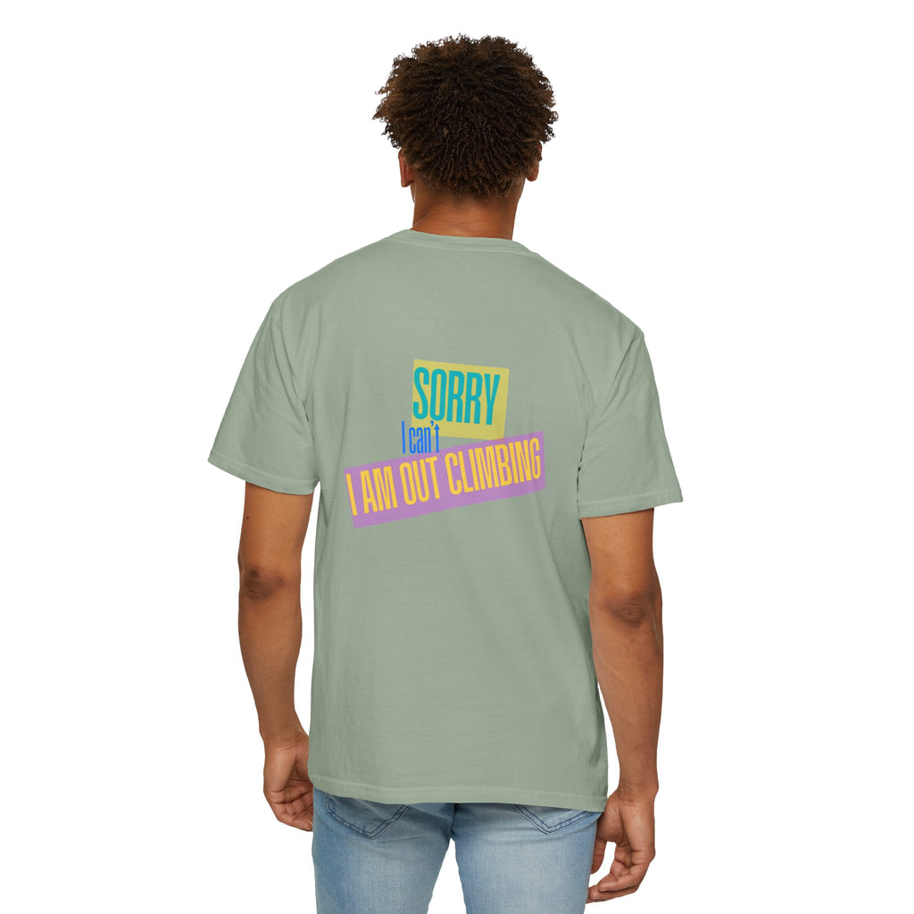 Sorry I Can’t — Fan Club Tee (White Garment-Dyed T-Shirt)