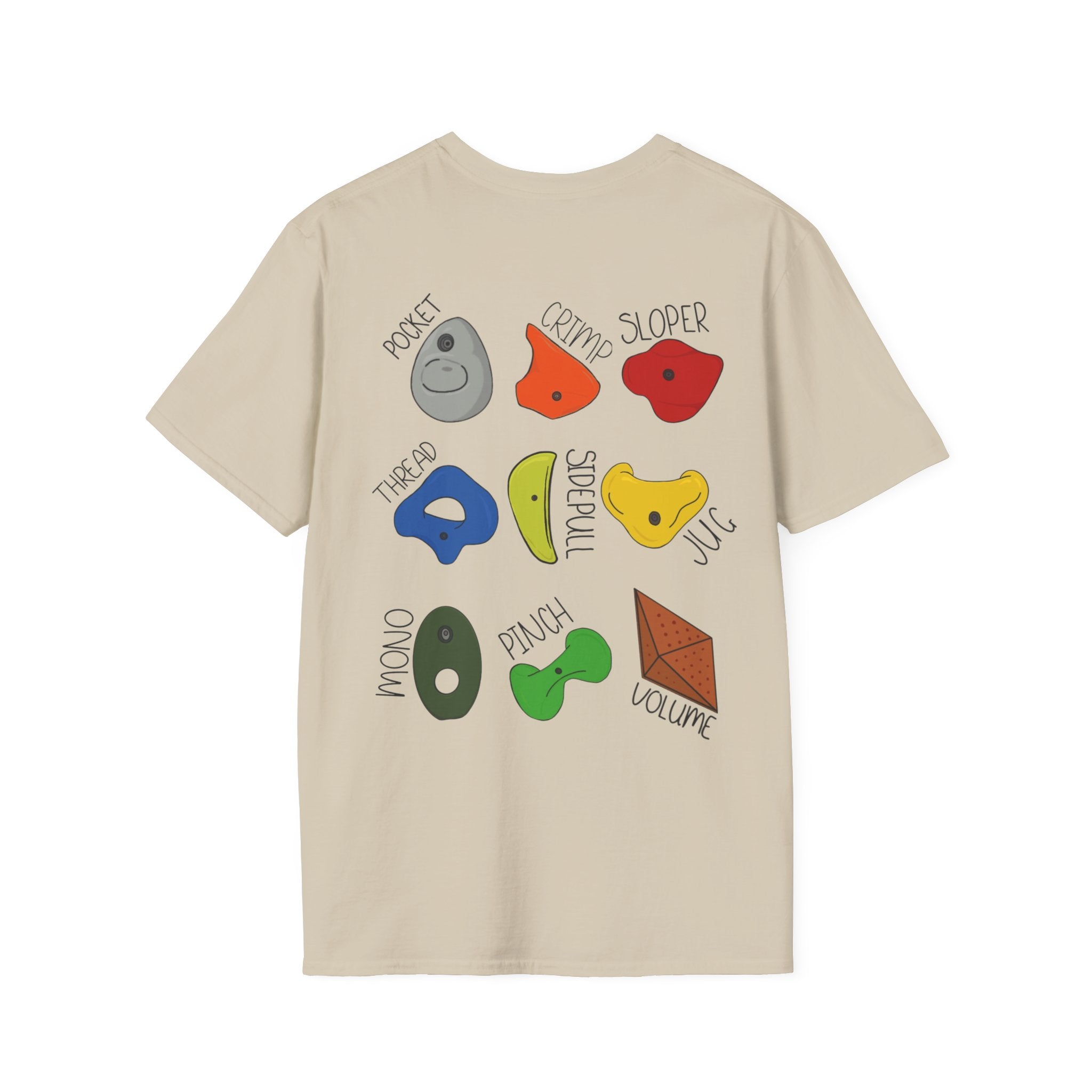 Climbing T-Shirt with Climbing Holds Design