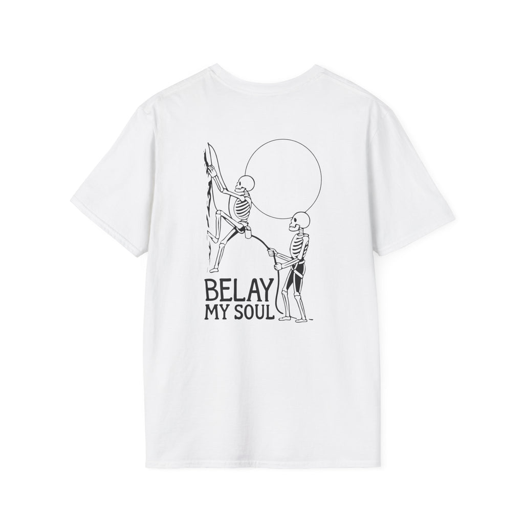 Belay My Soul, Skeleton, Light, T-Shirt