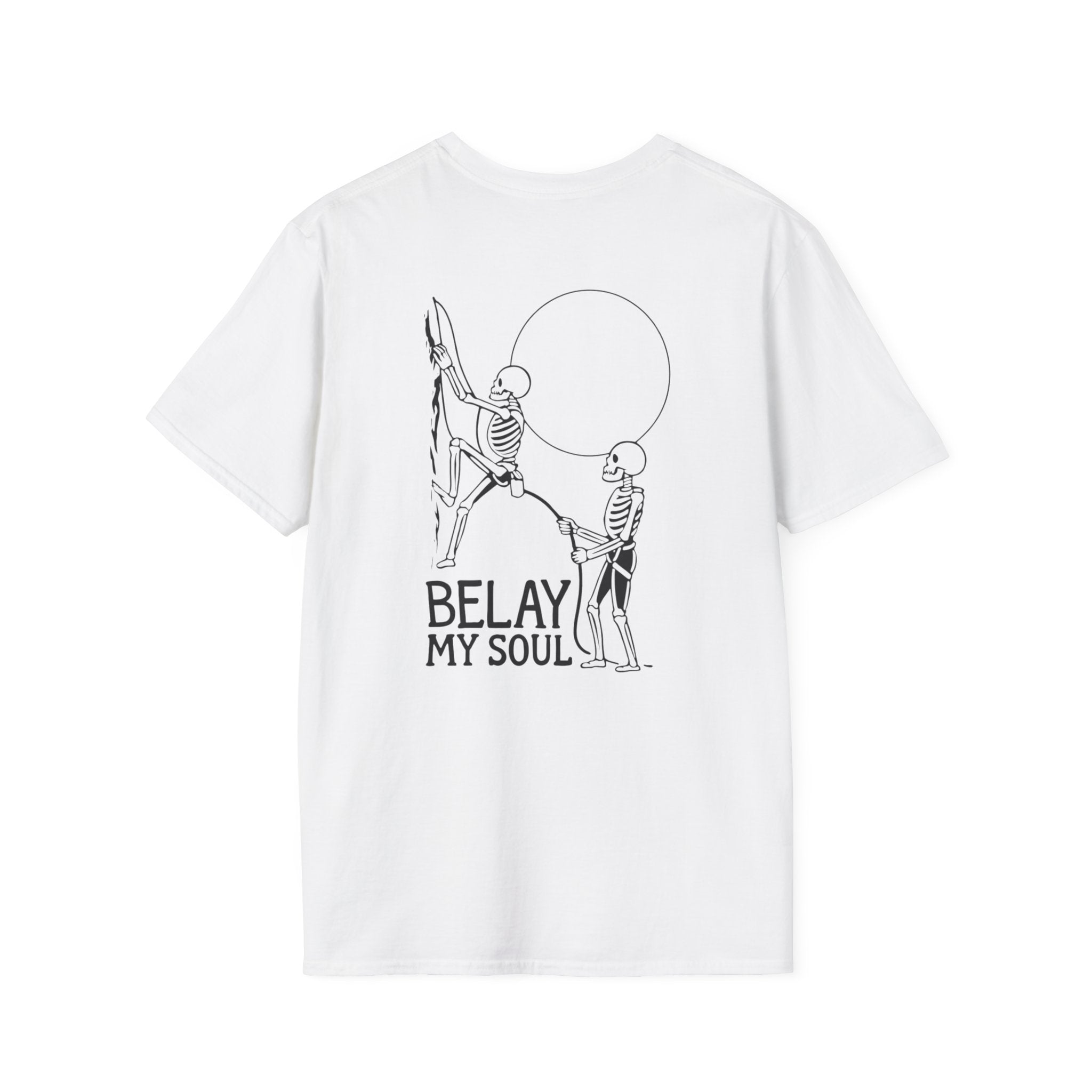 Belay My Soul, Skeleton, Light, T-Shirt