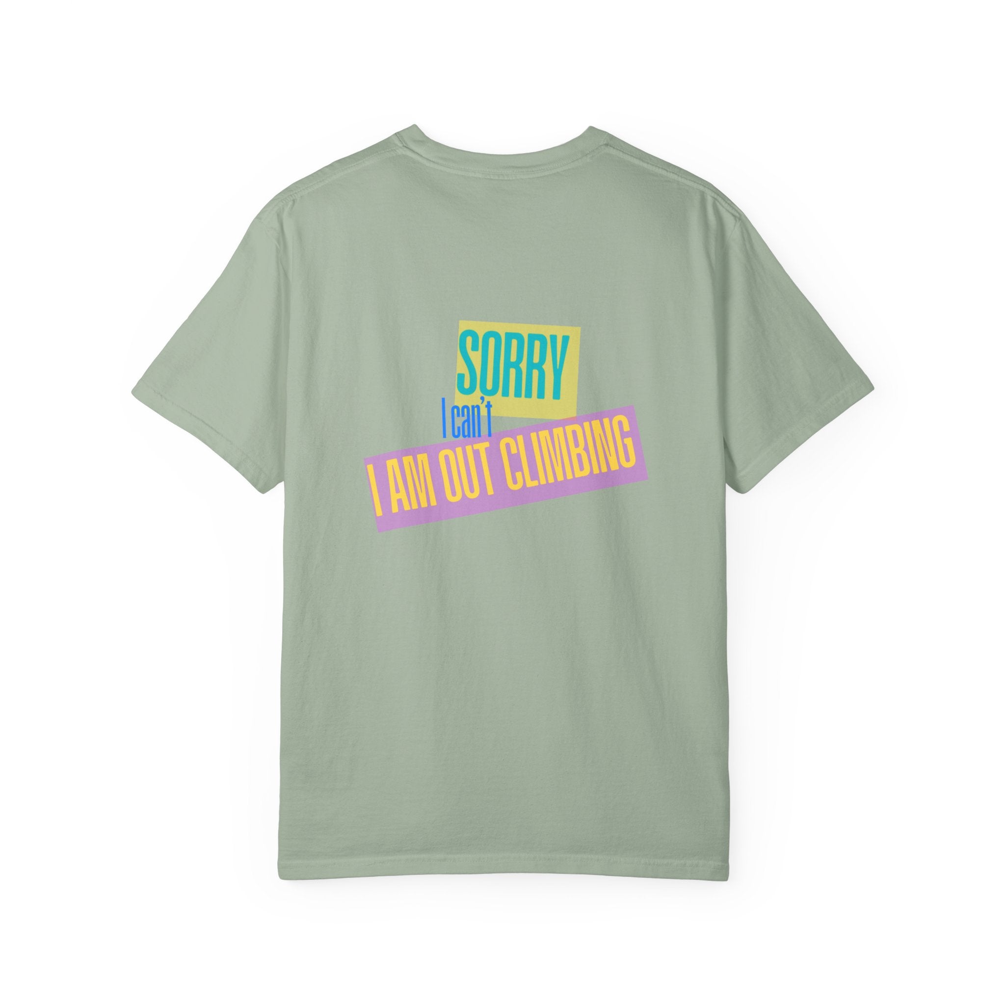 Sorry I Can’t — Fan Club Tee (White Garment-Dyed T-Shirt)