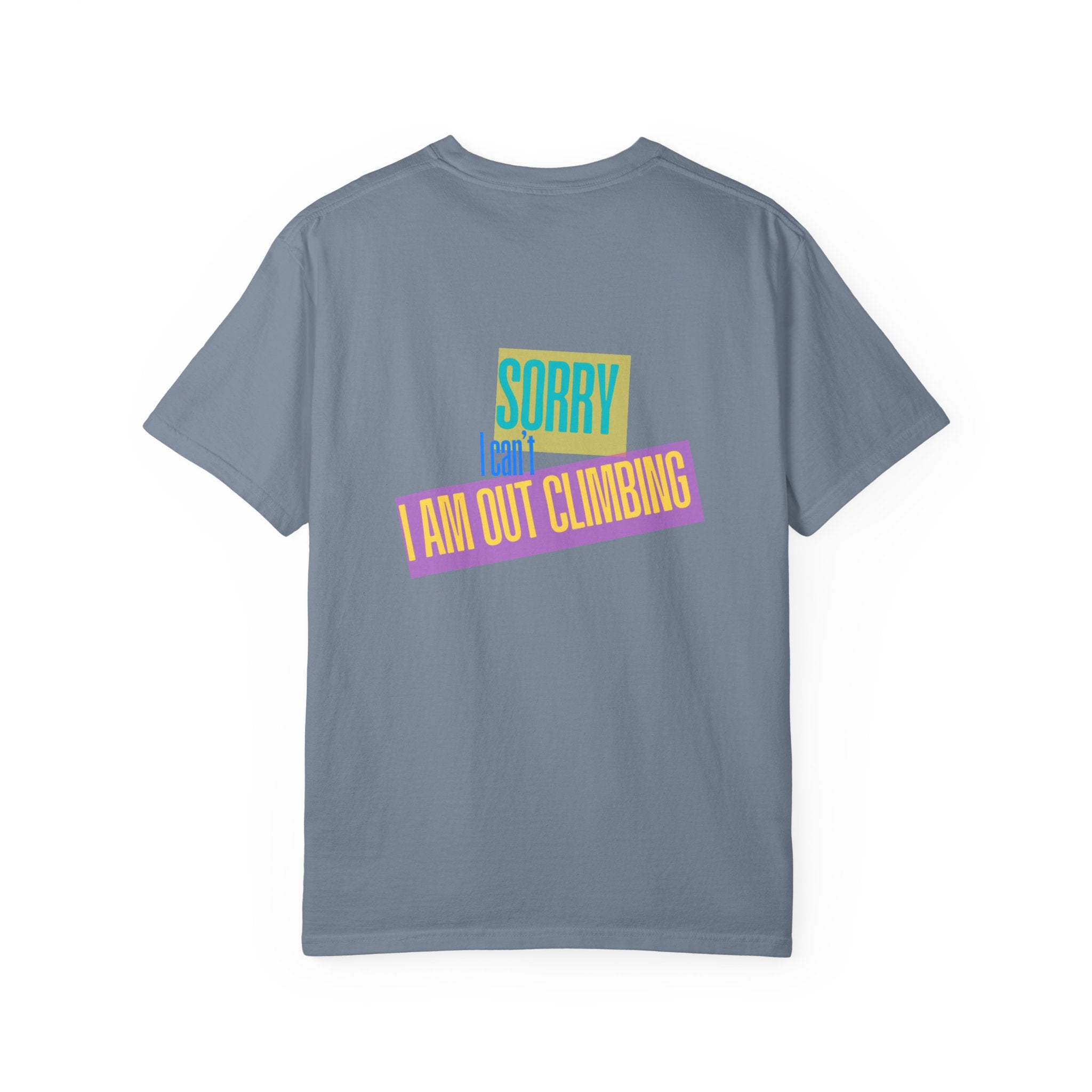 Sorry I Can’t — Fan Club Tee (White Garment-Dyed T-Shirt)