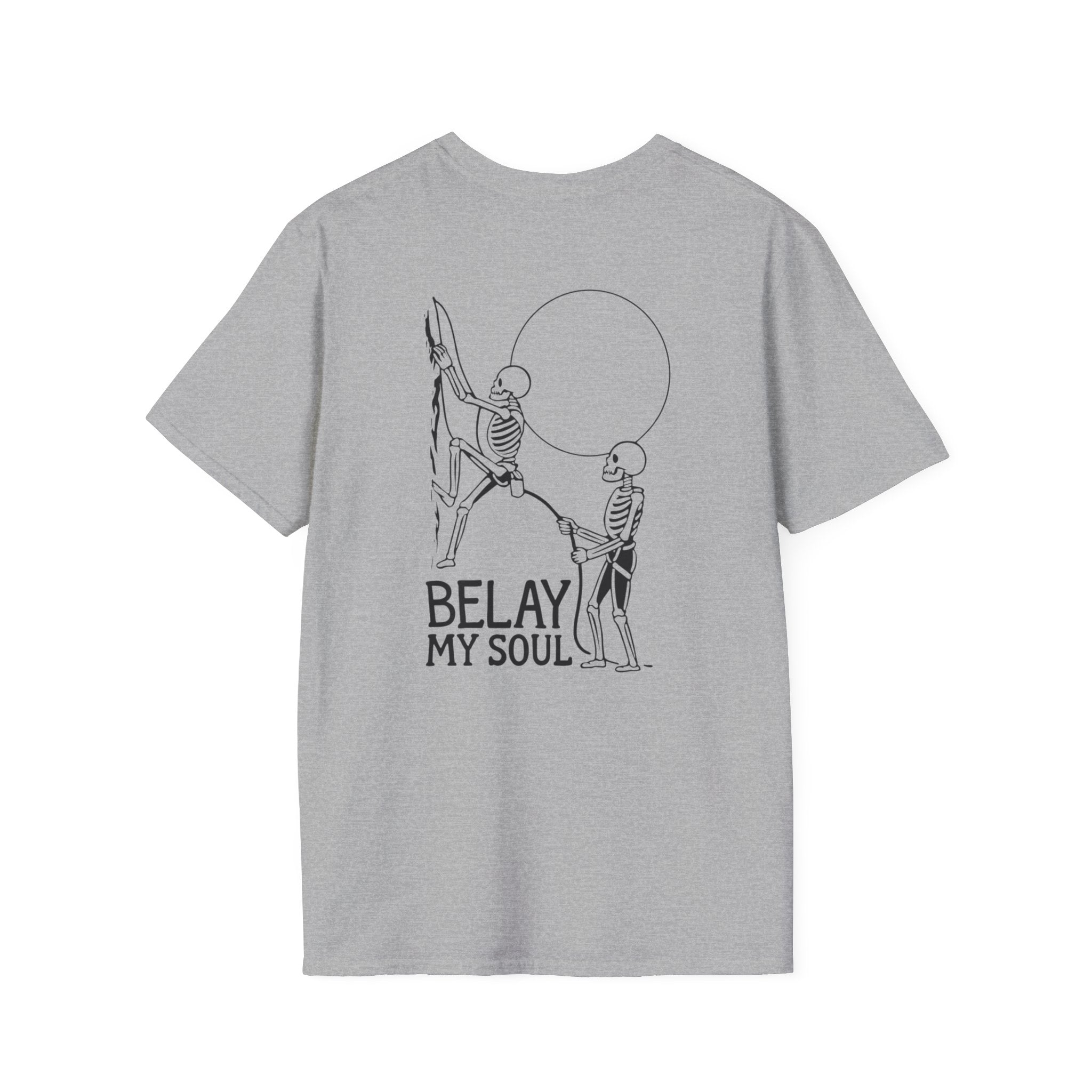 Belay My Soul, Skeleton, Light, T-Shirt