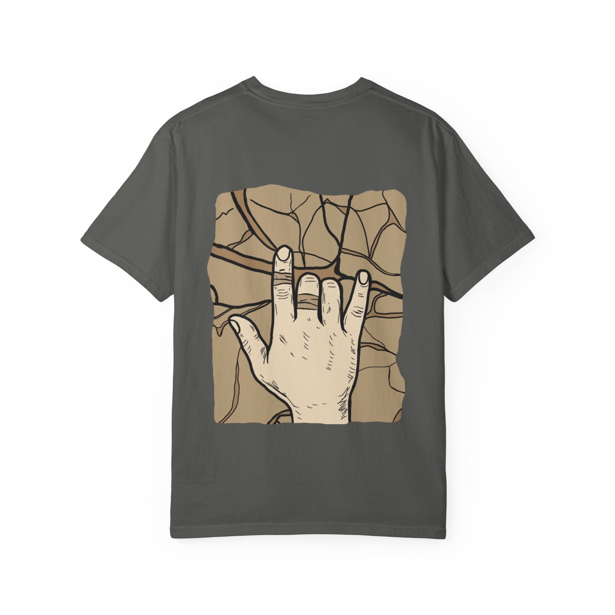 Climbing shirt, Hand on rock, T-shirt - Men