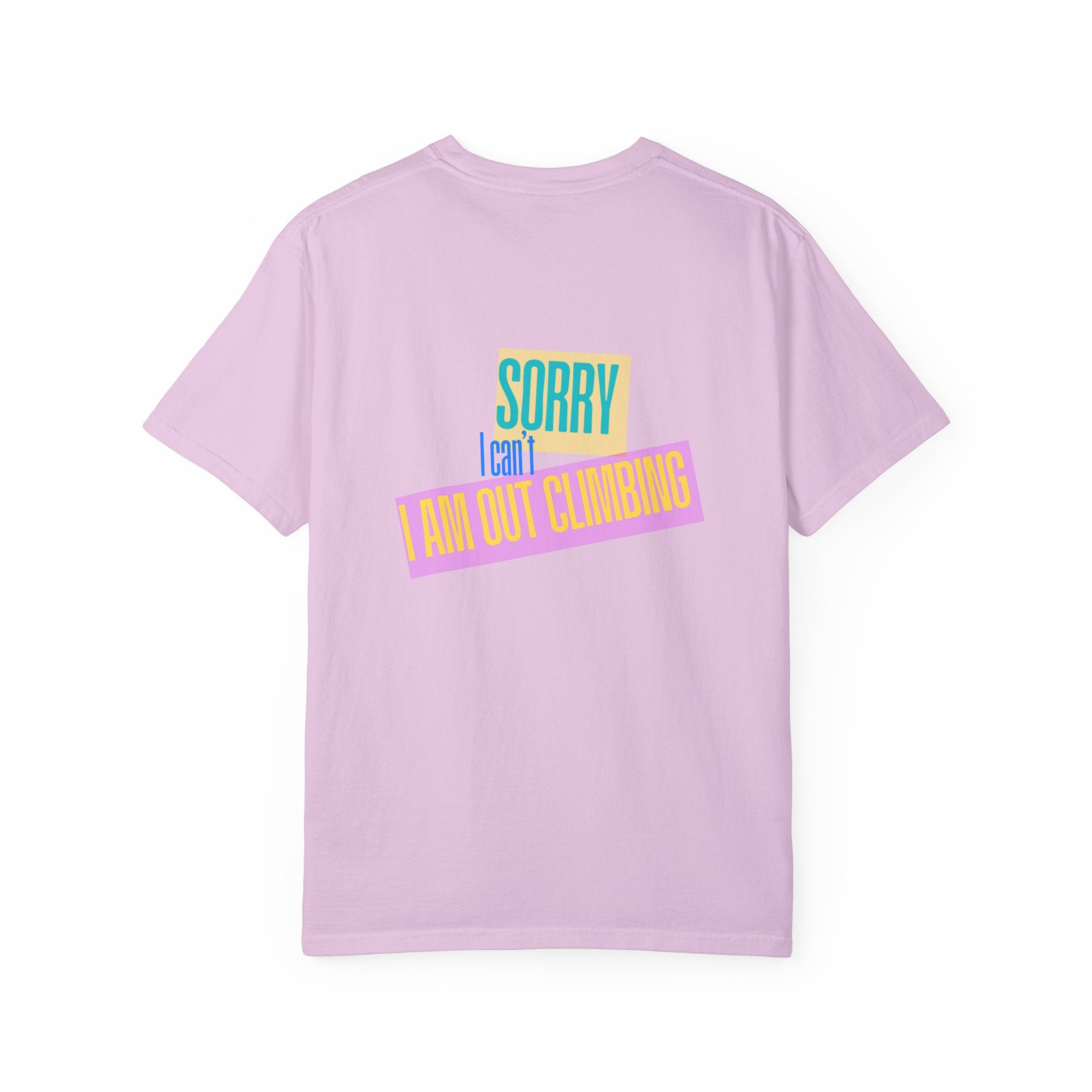 Sorry I Can’t — Fan Club Tee (White Garment-Dyed T-Shirt)