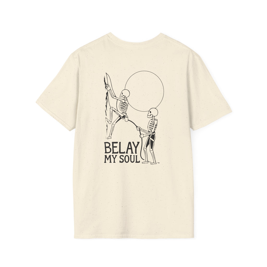 Belay My Soul, Skeleton, Light, T-Shirt