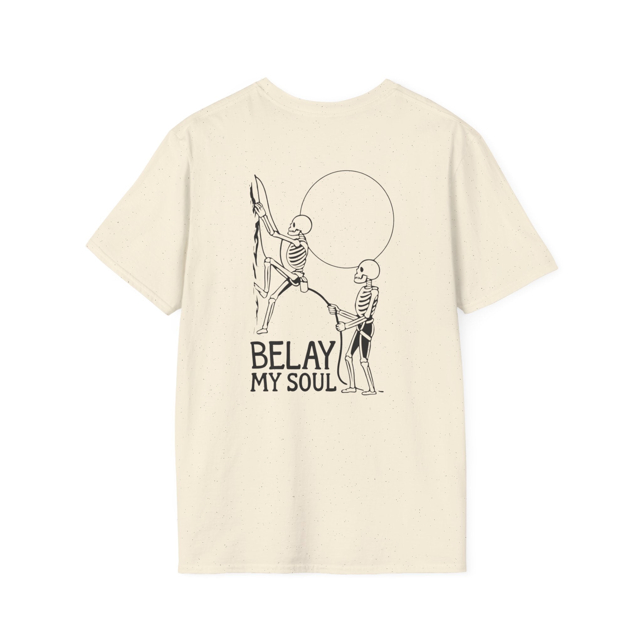 Belay My Soul, Skeleton, Light, T-Shirt
