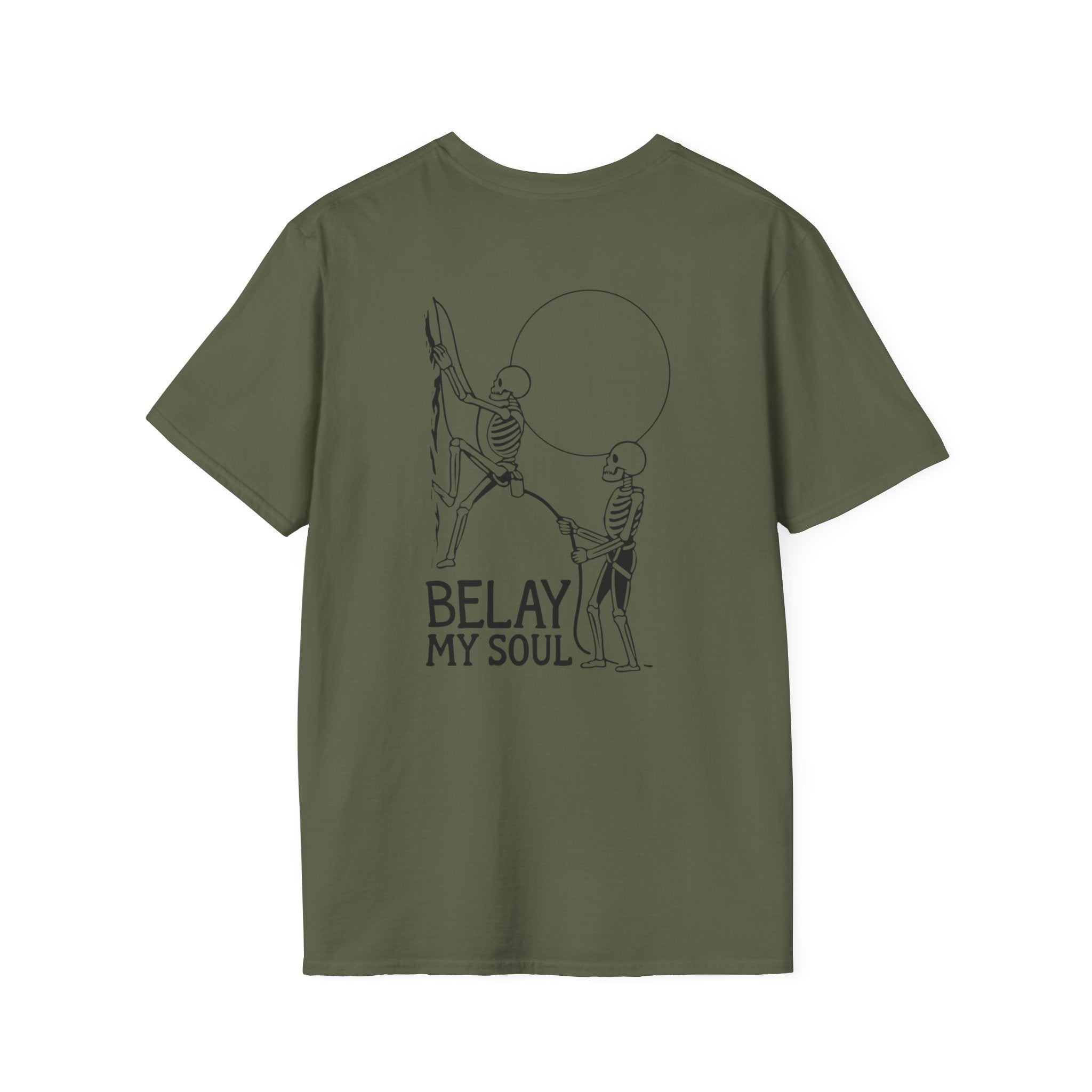 Belay My Soul, Skeleton, Light, T-Shirt