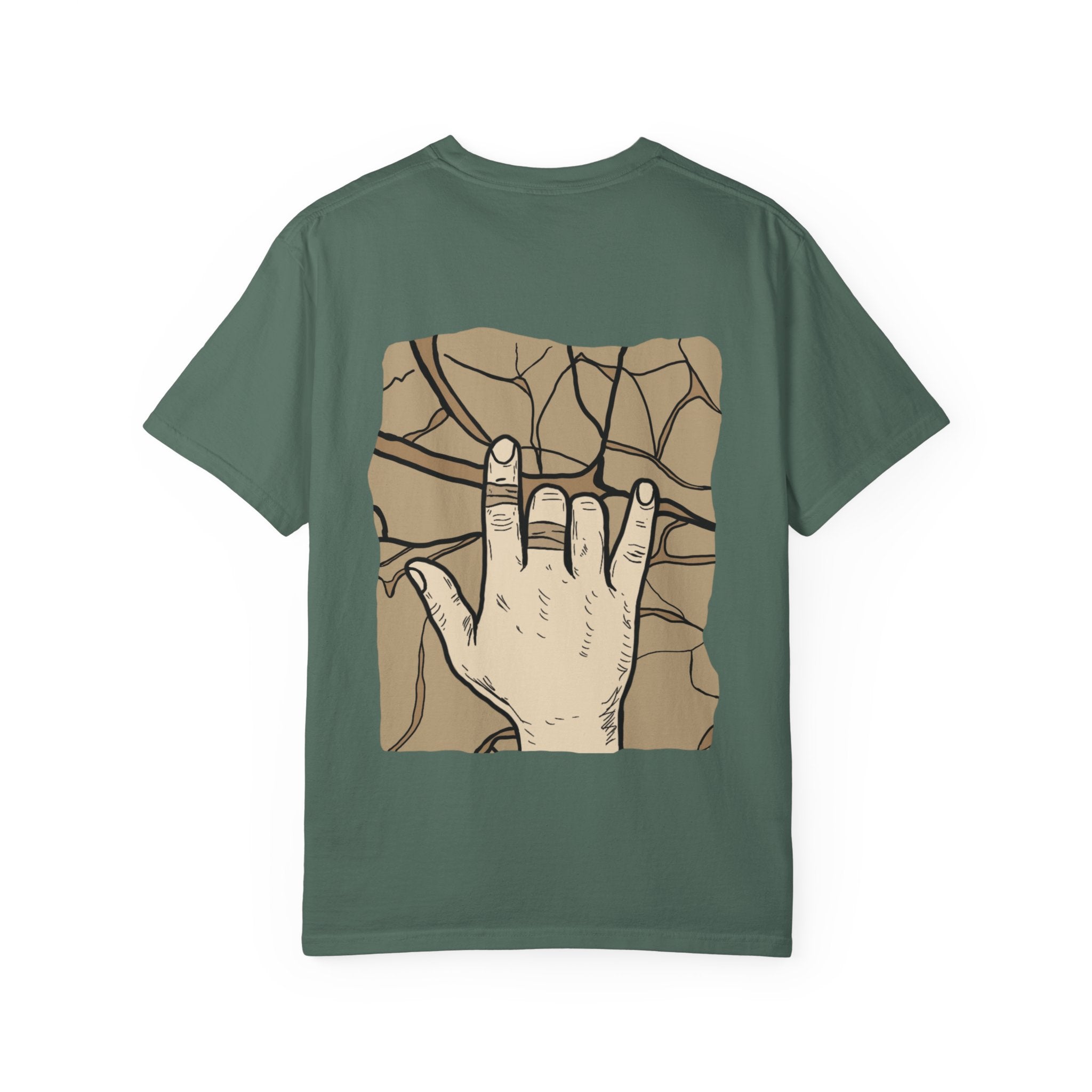 Climbing shirt, Hand on rock, T-shirt - Men